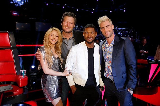 The Voice - Del rodaje - Shakira, Blake Shelton, Usher, Adam Levine