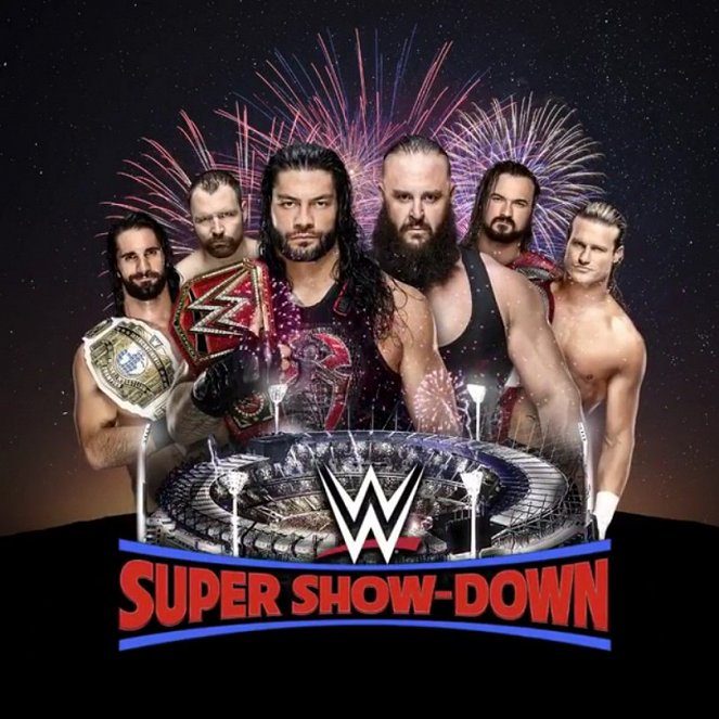 WWE Super Show-Down - Werbefoto - Colby Lopez, Jonathan Good, Joe Anoa'i, Adam Scherr, Andrew Galloway, Nic Nemeth