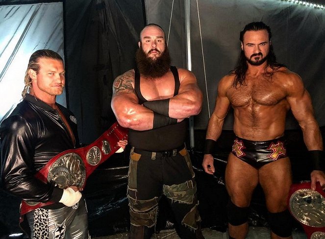 WWE Super Show-Down - Del rodaje - Nic Nemeth, Adam Scherr, Andrew Galloway
