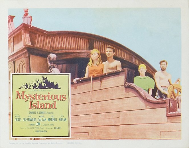Mysterious Island - Cartões lobby - Beth Rogan, Michael Callan, Joan Greenwood, Michael Craig