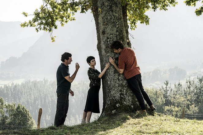 Der Baum des Blutes - Dreharbeiten - Julio Medem, Úrsula Corberó, Álvaro Cervantes