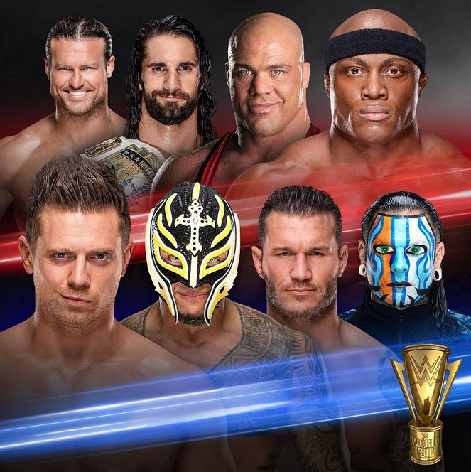 WWE Crown Jewel - Promóció fotók - Nic Nemeth, Mike "The Miz" Mizanin, Colby Lopez, Rey Mysterio, Kurt Angle, Randy Orton, Bobby Lashley, Jeff Hardy