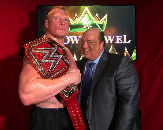 WWE Crown Jewel - Van de set - Brock Lesnar, Paul Heyman
