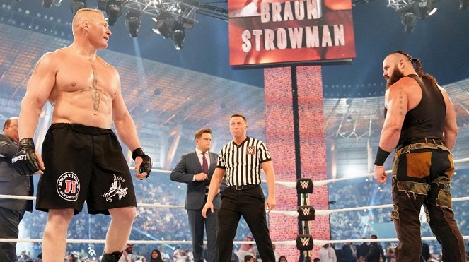 WWE Crown Jewel - Photos - Brock Lesnar, Adam Scherr