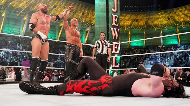 WWE Crown Jewel - Photos - Paul Levesque, Shawn Michaels, Glenn Jacobs