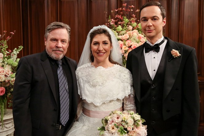 The Big Bang Theory - Die Hochzeitsüberraschung - Werbefoto - Mark Hamill, Mayim Bialik, Jim Parsons