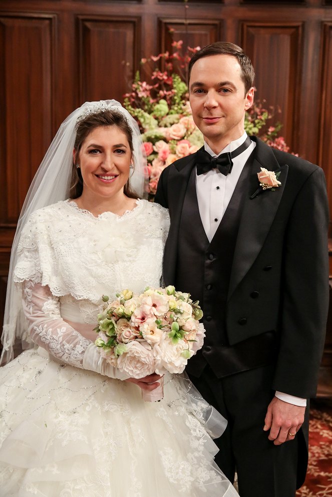 The Big Bang Theory - Season 11 - Die Hochzeitsüberraschung - Werbefoto - Mayim Bialik, Jim Parsons