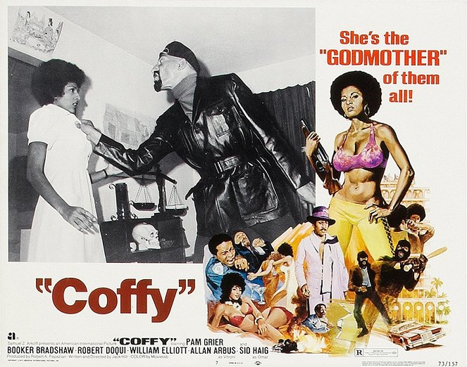 Coffy - Cartões lobby - Pam Grier, Sid Haig