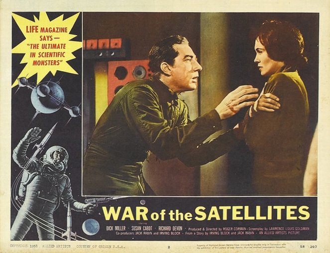 War of the Satellites - Lobby Cards - Richard Devon, Susan Cabot