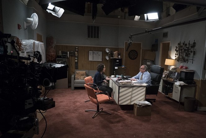 The Conners - There Won't Be Blood - Tournage - Sara Gilbert, David Paymer