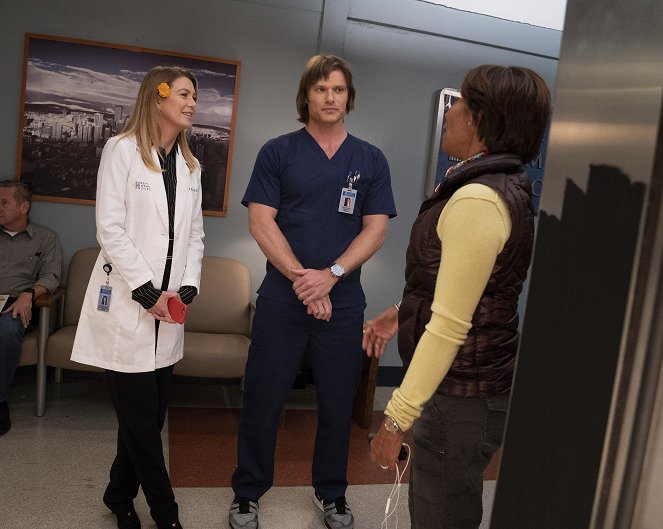 Grey's Anatomy - Die jungen Ärzte - Tag der Toten - Dreharbeiten - Ellen Pompeo, Chris Carmack