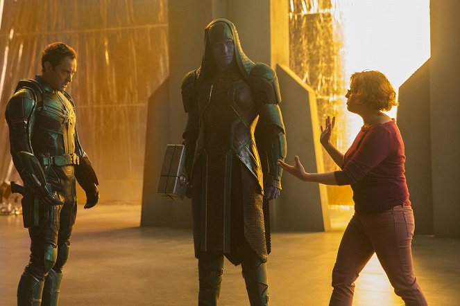 Marvel Kapitány - Forgatási fotók - Jude Law, Lee Pace, Anna Boden