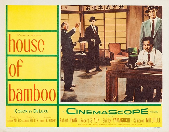 House of Bamboo - Cartões lobby - Robert Stack, Robert Ryan