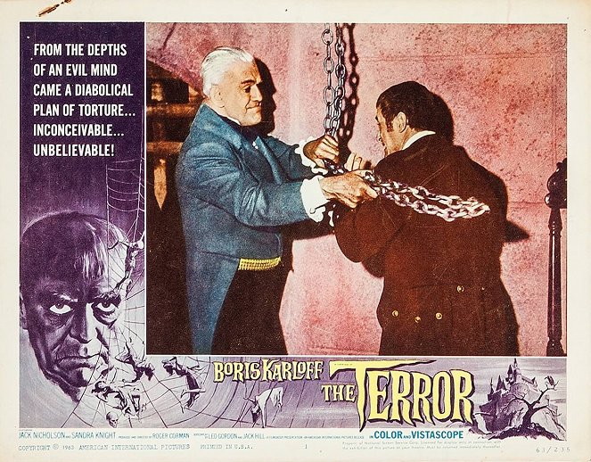 The Terror - Schloß des Schreckens - Lobbykarten - Boris Karloff, Dick Miller