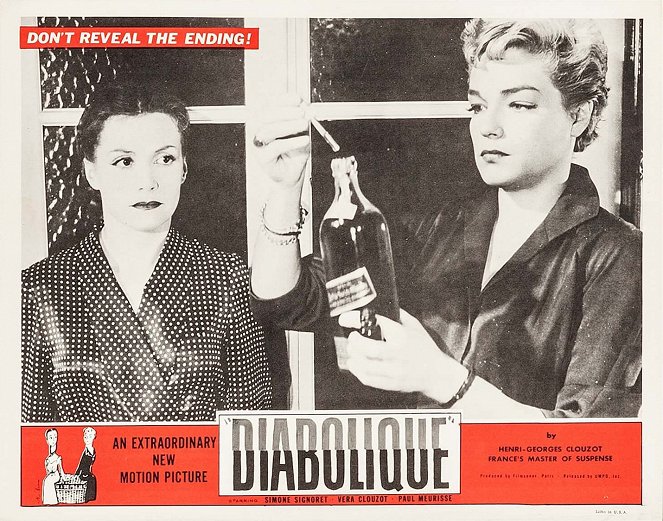 Les Diaboliques - Cartes de lobby - Véra Clouzot, Simone Signoret