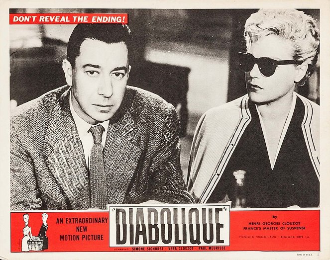 Diabolique - Lobbykarten - Paul Meurisse, Simone Signoret