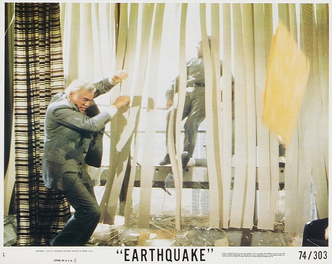 Tremblement de terre - Cartes de lobby - Lorne Greene