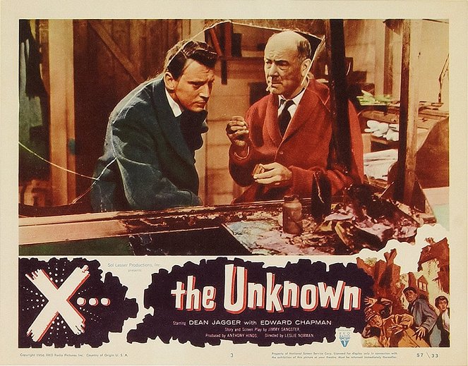 X the Unknown - Cartões lobby - William Lucas, Dean Jagger