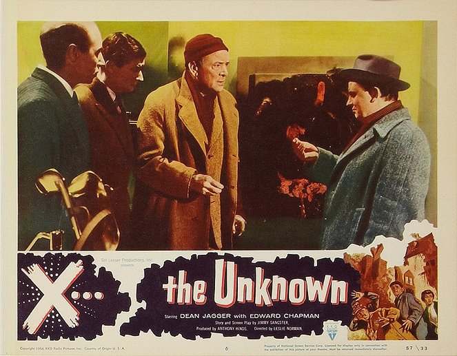 X the Unknown - Cartões lobby - Edward Chapman, Leo McKern
