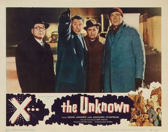 X the Unknown - Lobby Cards - Edward Chapman, William Lucas, Leo McKern, Dean Jagger
