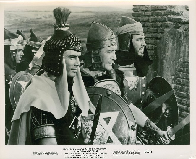 Šalamoun a královna ze Sáby - Fotosky - Yul Brynner, George Sanders