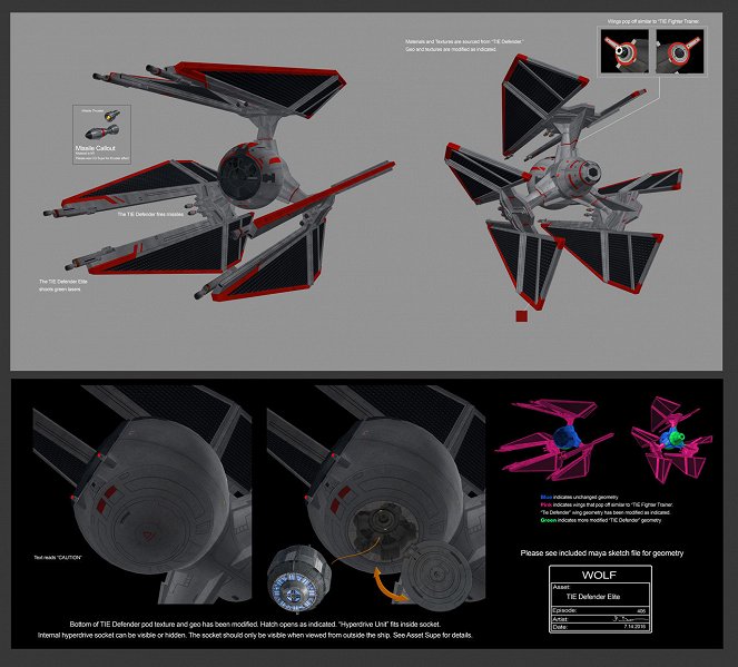 Star Wars: Lázadók - Flight of the Defender - Concept Art