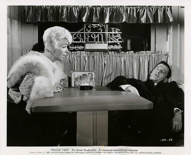 Confidences sur l'oreiller - Cartes de lobby - Doris Day, Tony Randall