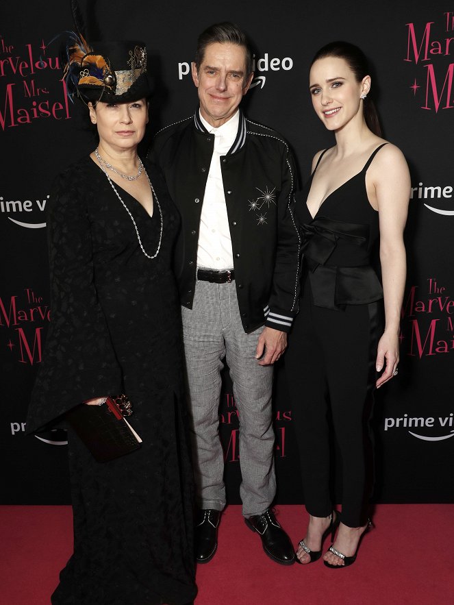 The Marvelous Mrs. Maisel - Season 2 - Events - Premiere screening at New York's Paris Theatre on November 29, 2018 - Amy Sherman-Palladino, Daniel Palladino, Rachel Brosnahan