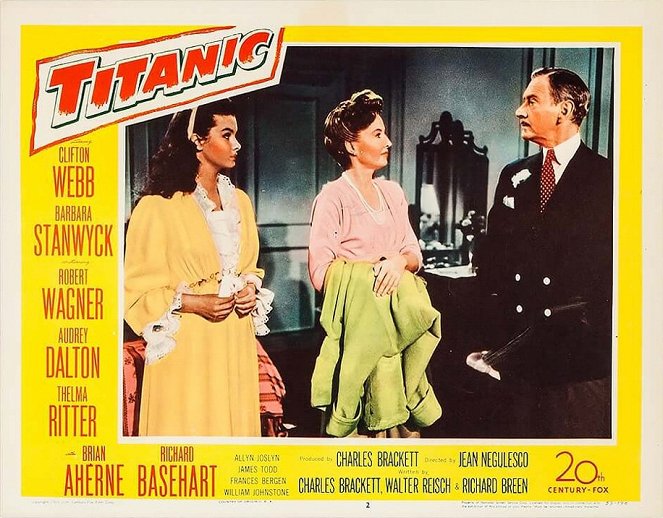 Titanic - Cartes de lobby - Audrey Dalton, Barbara Stanwyck, Clifton Webb