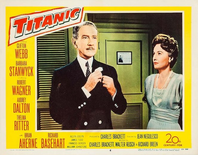 Titanic - Lobby Cards - Clifton Webb, Barbara Stanwyck