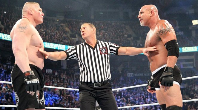 WWE Survivor Series - Photos - Brock Lesnar, Bill Goldberg