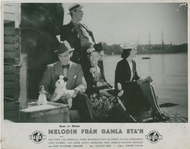 Melodin från Gamla Stan - Fotocromos - Nils Poppe, Carl Reinholdz, Gaby Stenberg