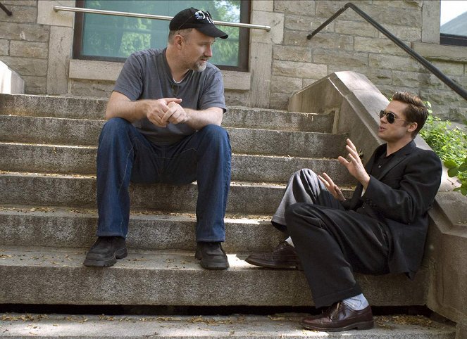 Der seltsame Fall des Benjamin Button - Dreharbeiten - David Fincher, Brad Pitt