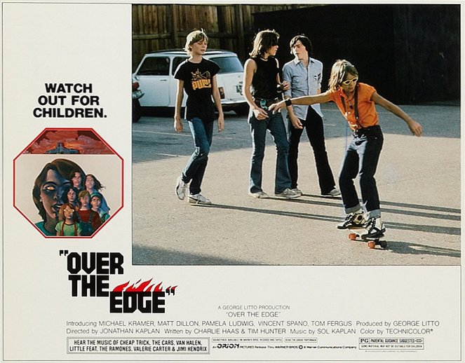 Over the Edge - Lobbykarten - Tom Fergus, Matt Dillon, Michael Eric Kramer, Tiger Thompson