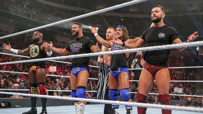 WWE TLC: Tables, Ladders & Chairs - Photos - Sesugh Uhaa, Robert Roode Jr., Heath Miller, Chas Betts, Fergal Devitt