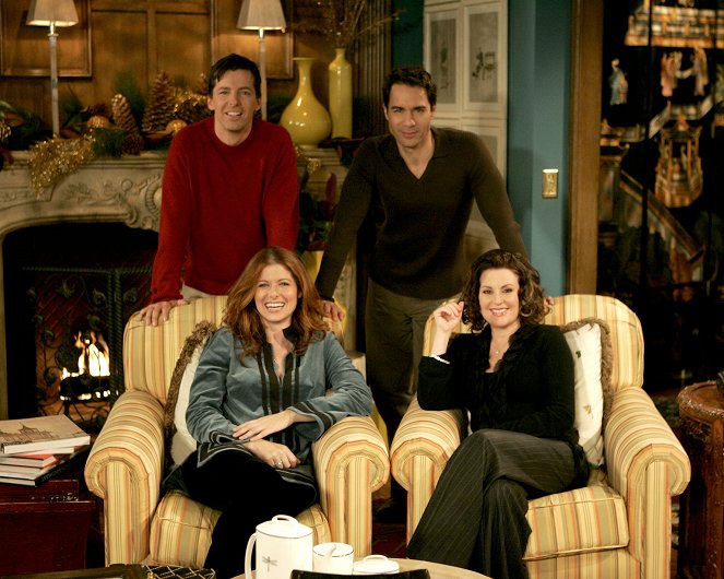 Will & Grace - Season 7 - Scherbengericht - Werbefoto - Sean Hayes, Debra Messing, Eric McCormack, Megan Mullally