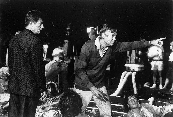 Roger Cormans Frankenstein - Dreharbeiten - John Hurt, Roger Corman