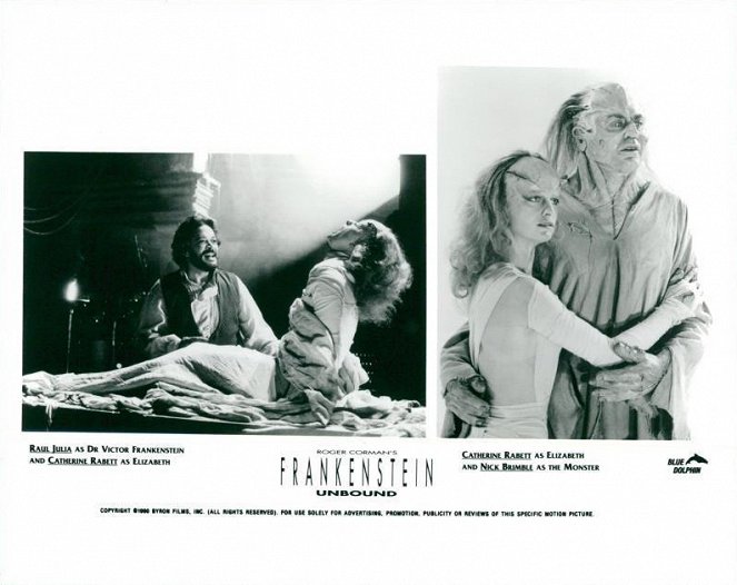 Frankenstein Unbound - Lobbykaarten - Raul Julia, Catherine Rabett, Nick Brimble