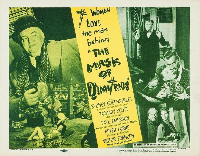 The Mask of Dimitrios - Lobby Cards