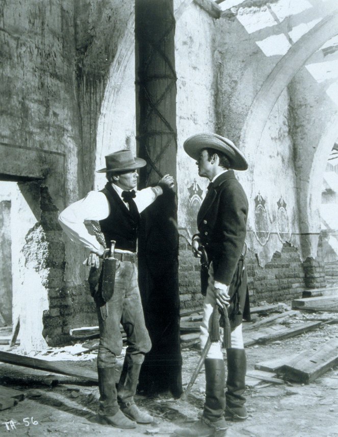 Alamo - Filmfotos - Richard Widmark, Laurence Harvey
