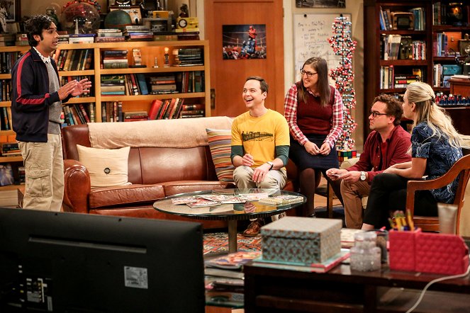The Big Bang Theory - Das Dankeskarten-Mysterium - Filmfotos - Kunal Nayyar, Jim Parsons, Mayim Bialik, Johnny Galecki