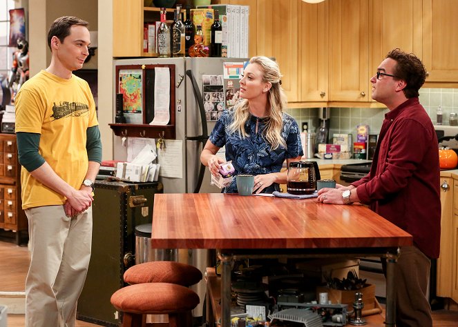 The Big Bang Theory - Das Dankeskarten-Mysterium - Filmfotos - Jim Parsons, Kaley Cuoco, Johnny Galecki