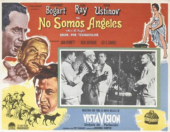 Nejsme žádní andělé - Fotosky - Peter Ustinov, Basil Rathbone, Humphrey Bogart, Aldo Ray