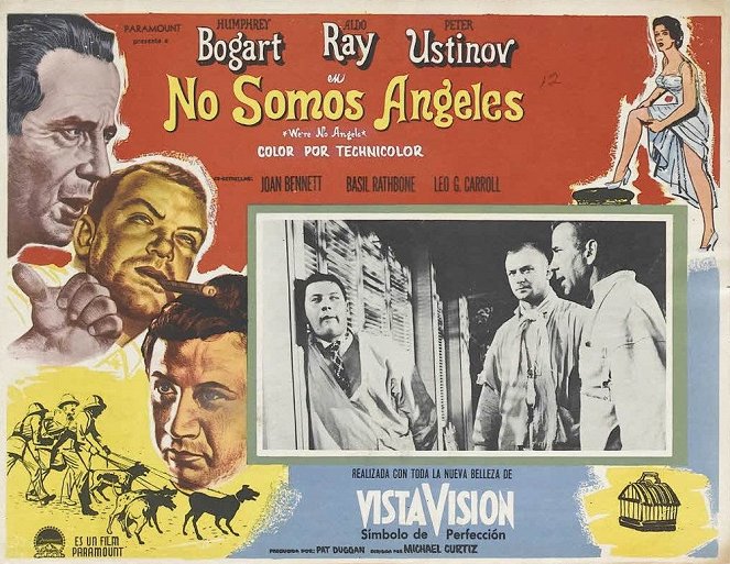 We're No Angels - Lobby Cards - Peter Ustinov, Aldo Ray, Humphrey Bogart