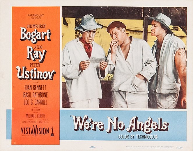 No somos ángeles - Fotocromos - Humphrey Bogart, Peter Ustinov, Aldo Ray