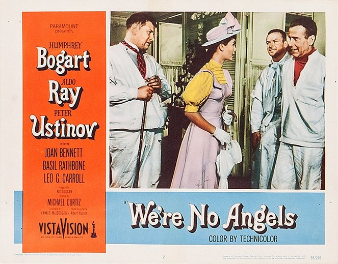 We're No Angels - Lobby karty - Peter Ustinov, Gloria Talbott, Aldo Ray, Humphrey Bogart