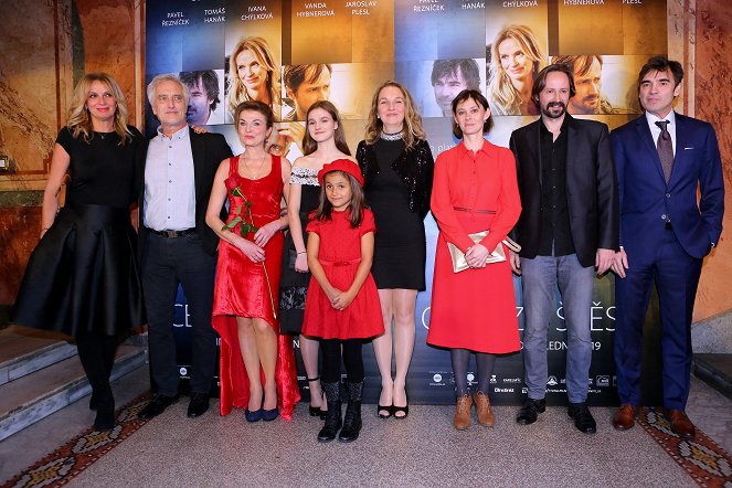 Cena za štěstí - Z imprez - Slavnostní premiéra filmu Cena za štěstí v kině Lucerna, Praha 8. ledna 2018 - Ivana Chýlková, Tomáš Hanák, Simona Prasková, Olga Wdowiaková, Johana Racková, Olga Dabrowská, Klára Pollertová-Trojanová, Jaroslav Plesl, Pavel Řezníček