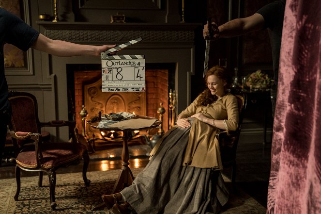 Outlander - Die Highland-Saga - Spannungen - Dreharbeiten - Sophie Skelton