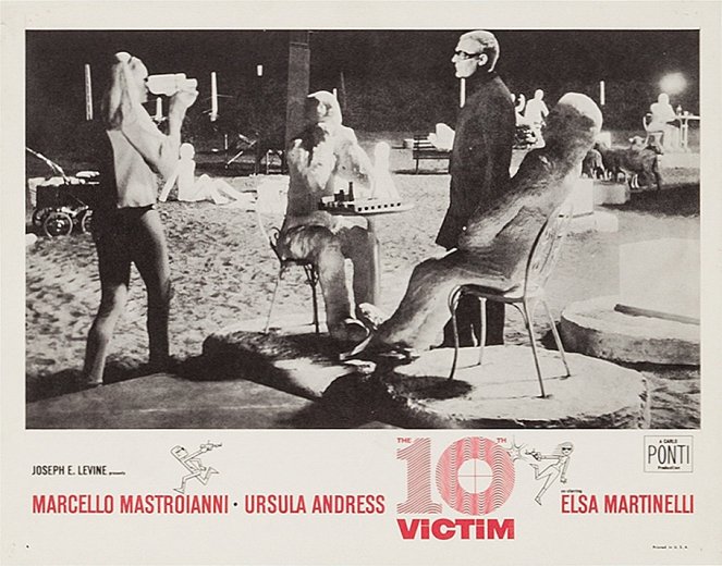 Dziesiąta ofiara - Lobby karty - Ursula Andress, Marcello Mastroianni