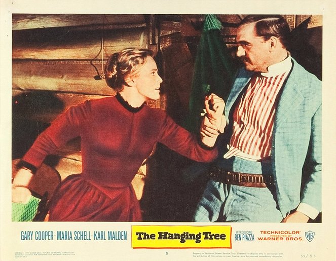 The Hanging Tree - Cartes de lobby - Maria Schell, Karl Malden